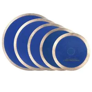 Diamond Cutting Tools D253X1.2X7.0mmx25mm Sinter Continuous Rim Diamond Saw Blade/ Cutting Disc/Circular Saw Blade Diamond Cutter for Jade Cutting Granite