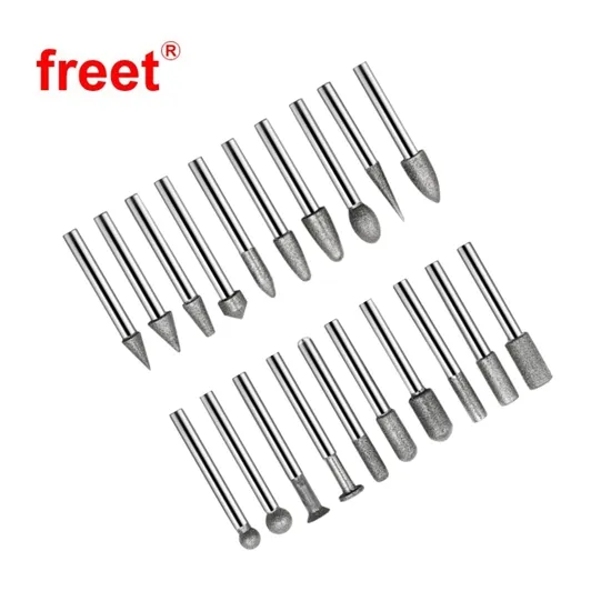 Jades Carving Tools Grinding Engraving Special Grinding Head Electroplating Diamond Bur Sets