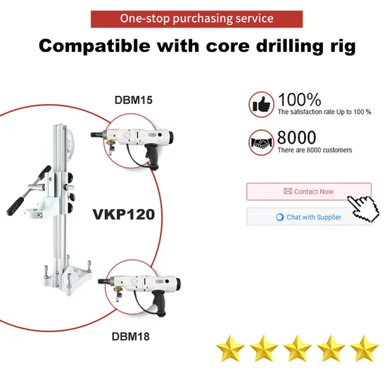 Factory Direct Vkp120 Concrete Core Drill Diamond Coring Machines Stands Bits Equipment Tools