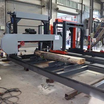 Sawmill Portable Gasoline Diesel Engine Mobile Horizontal Sawmill Band Saw Machine for Woodworking Machine