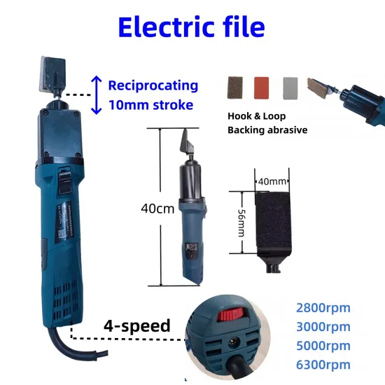 High Quality Metalworking Factory Use Professional Power Tools Reciprocating Electric File Grinding Steel Angle Root Grinder Rust Removal Tool 