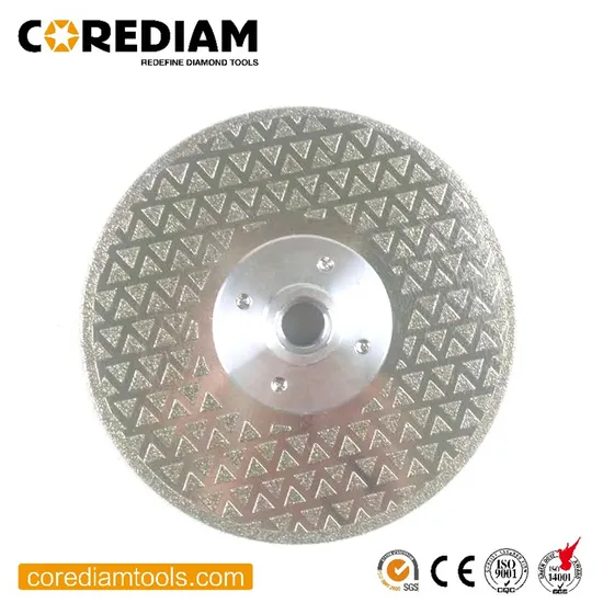 Fast Cutting Speed 230mm Electroplated Diamond Marble Saw Blade/Diamond Tool 